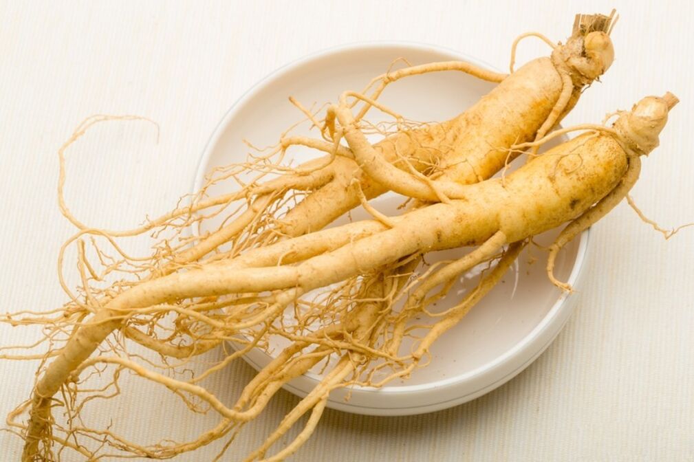 A raiz de ginseng é a base de uma tintura que aumenta o pênis